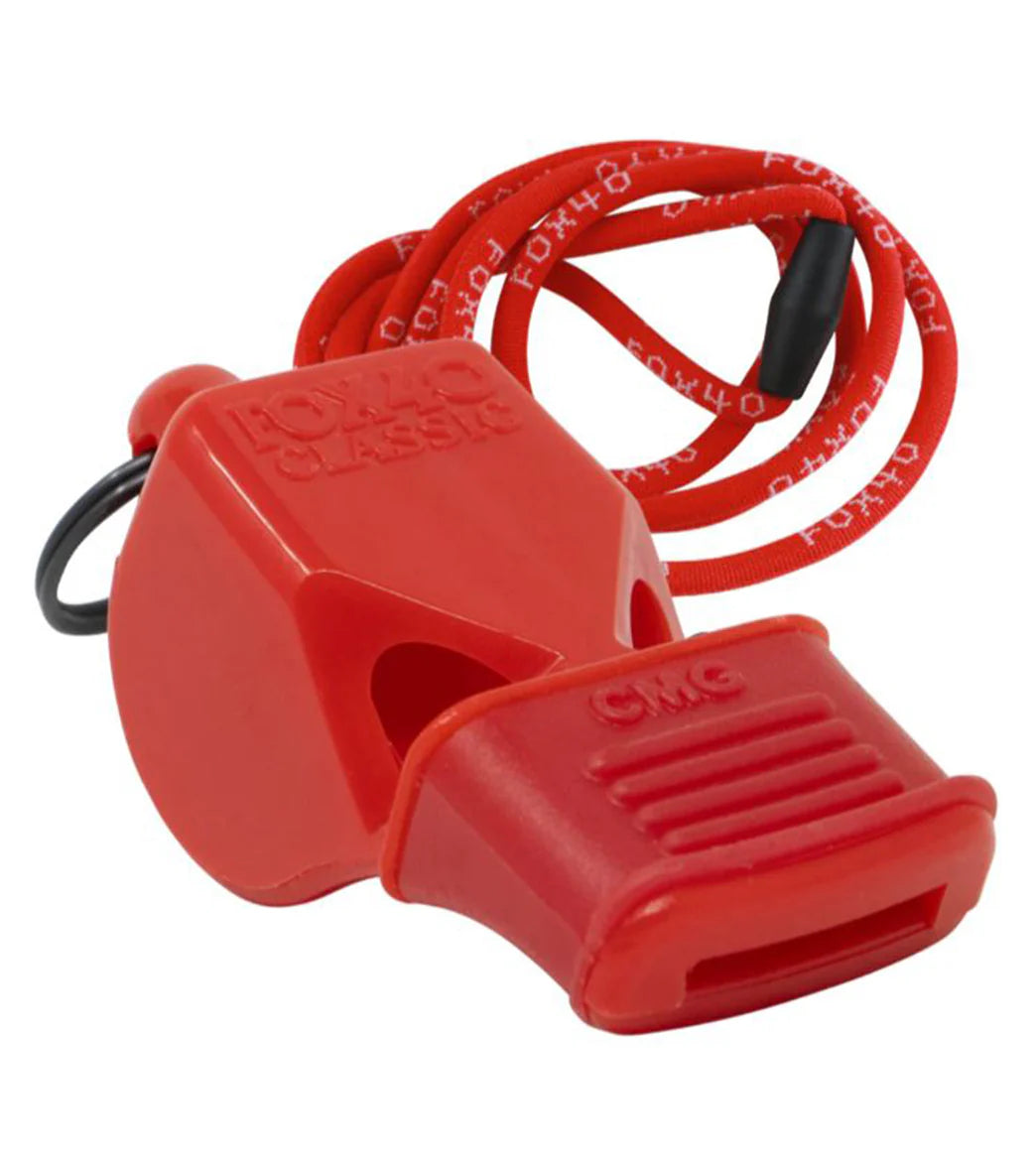Fox40 Classic CMG Safety Lifeguard Whistle & Lanyard