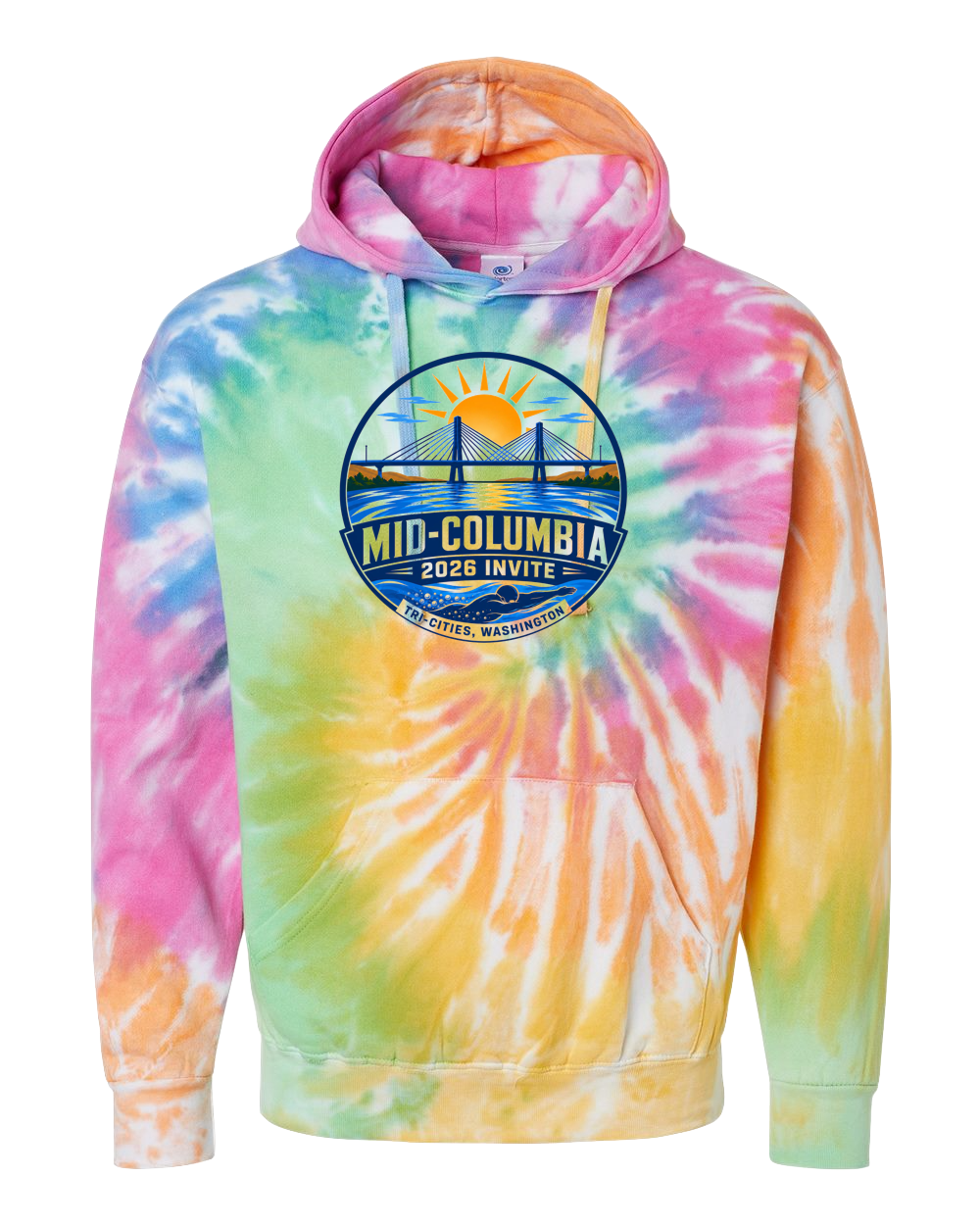 Mid-Columbia Invite 2026 Tie Dye Hoodie